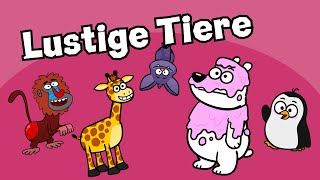 ♪♪ Die 5 Besten Tierlieder  Hurra Kinderlieder Compilation  Lustige Tiere  Pinguin Eisbär Pavian [upl. by Ardnassac]