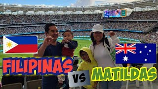 MATILDAS vs FILIPINAS  Womens Football match Optus Stadium Perth [upl. by Ojimmas660]