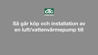 Så går det till att installera en luftvattenvärmepump [upl. by Card]