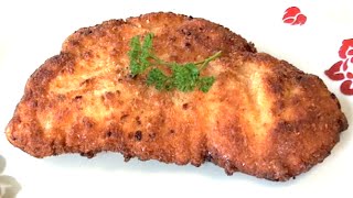 HOW TO MAKE A CHICKEN SCHNITZEL  CRUMBED CHICKEN  Gregs Kitchen [upl. by Hoem]