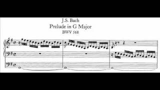 JS Bach  BWV 568  Praeludium Gdur  G major [upl. by Inaoj507]