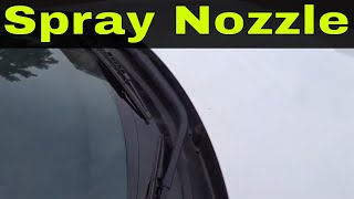 How To Fix A Clogged Windshield Washer Spray NozzleEasy Tutorial [upl. by Deena]