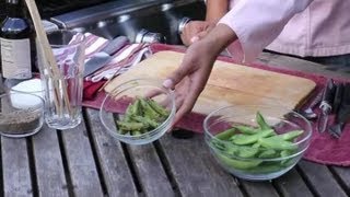 Snap Peas on the Grill  BBQ Grilling Tips [upl. by Attayek]