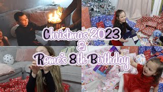 Christmas 2023 amp Romes 8th Birthday  Family Vlog 74 [upl. by Ostap64]