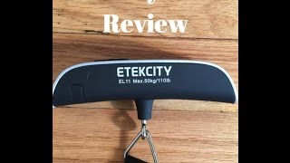 Etekcity Digital Luggage Scale How To Use It [upl. by Teeter]