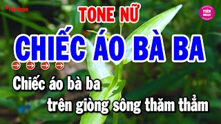 Chiếc Áo Bà Ba Karaoke Tone Nữ  Rumba Đỉnh Nhất Hiện Nay  Tiên Organ [upl. by Neeron167]