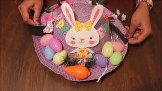 DIY Easter Hat Decoration  1  Easter Bonnet Tutorial  1 [upl. by Leunamme890]