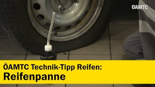 TechnikTipp Reifenpanne  Was tun bei einem platten Reifen  ÖAMTC [upl. by Yeldah424]