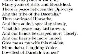 quotHaiwathas Wooingquot by Henry Wadsworth Longfellow read by Tom OBedlam [upl. by Nylyram]