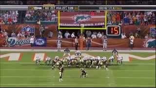 Saints vs Dolphins 2009 2nd Half WK 7 [upl. by Nythsa299]