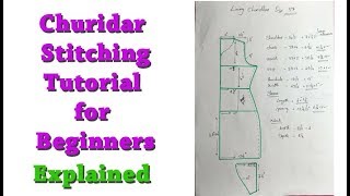 How to take body measurement for churidar cutting [upl. by Ixel]