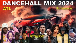 LATEST DANCEHALL MIX 2024  ATL  VYBZ KARTEL CHRONIC LAW KRAFF  DJ TREASURE [upl. by Yordan515]