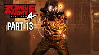 ZOMBIE ARMY 4 DEAD WAR Gameplay Walkthrough Part 13  ALL ROADS LEAD TO HELL All Collectibles [upl. by Leona]