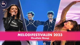 Melodifestivalen 2023  Finalists Recap ᴴᴰ [upl. by Anih]