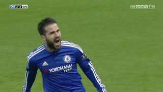 Cesc Fabregas All Goals amp Assists  Chelsea FC 201516 [upl. by Callida]