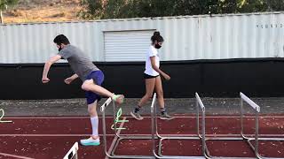 Creating A Hurdle Practice  Hurdle Drills and Practice Set Up [upl. by Ainitsirk]