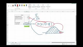 Distribución muestral de la media usando funciones de Excel y Geogebra [upl. by Luhem697]