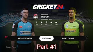 An Excited thriller 1st Part of the Another Match Of BBL😍🤩Adelaide Strikers Vs Sydney Thunders😍🤩 [upl. by Ttirrem587]