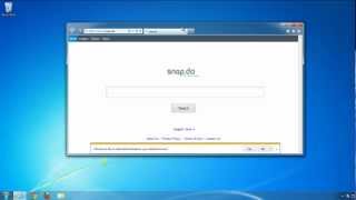 How to uninstall remove SnapDo Toolbar search homepage [upl. by Gussy]