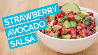 Strawberry Avocado Pico De Gallo Salsa Recipe [upl. by Nsaj30]