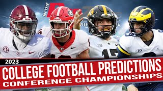 College Football Conference Championship Predictions [upl. by Ecirted]