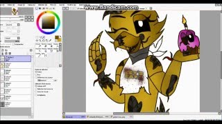 speedpaint golden chica [upl. by Aelahs745]