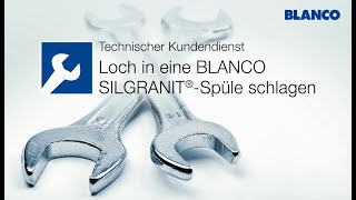 Zusätzliche Lochbohrung für eine BLANCO Silgranitspüle [upl. by Aevin557]