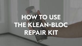 How to Use our KleanBloc Repair Kit  TechoBloc [upl. by Stedt980]