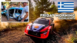 Friday morning highlights • WRC acropolis Rally Greek 2024 [upl. by Anavrin]