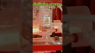 Distillation of Water Process in chemistry lab Formation Of Distilled Water 💦 biology  short [upl. by Frasier63]