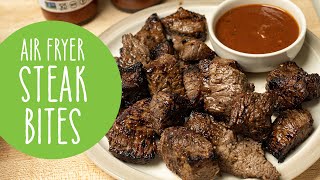 Air Fryer Steak Bites  Carnivore Recipes [upl. by Atnahc]