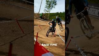 Second race 2nd p🥈in ixs🏁 rookies 5yearsold kidsonbikes kidsonbikes downhillmtb mtb racecar [upl. by Ellehcin]