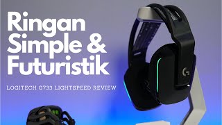 Headset Gaming Wireless Terbaik dari Logitech  G733 LightSpeed Review [upl. by Noirb]