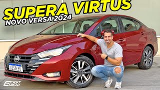 NOVO NISSAN VERSA ADVANCE 2024 COM PREÇO DE FASTBACK TRAZ MELHOR ACABAMENTO E ITENS QUE VIRTUS TSI [upl. by Nniuqal]