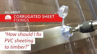 How do I fix PVC corrugated sheet to timber  TIMco How To Tuesday [upl. by Aicened912]