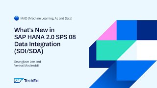 🔵 Whats New in SAP HANA 20 SPS 08 Data Integration SDISDA [upl. by Elam]