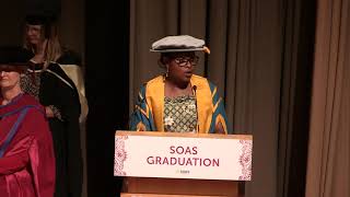 Opening Address  Sokari Douglas Camp CBE  SOAS Graduation 2018  SOAS University of London [upl. by Ainos]