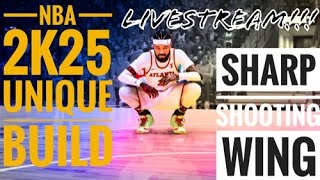 NBA 2K25 Livestream Solo in the Rec with my SharpShooting Wing Build [upl. by Pleasant]