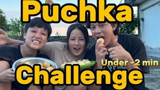 Puchka Challenge under 2 minute 😱😱😱 PRETZ LAMA [upl. by Stephannie]