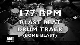 177 BPM BLAST BEAT DRUM TRACK BOMB BLAST [upl. by Ultann]