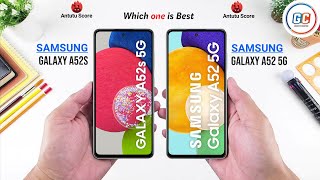 Samsung Galaxy A52s vs Samsung Galaxy A52 5G [upl. by Jania]