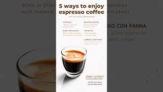 5 ways to enjoy espresso coffee  West Mount Coffee Club  Wayanad coffeeshop coffee wayanad [upl. by Jordain]