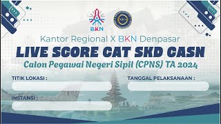 24 OKTOBER 2024 LIVE SCORE SKD CPNS 2024 TILOK MANDIRI BULELENG UNDIKSHA [upl. by Critta]