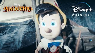 Pinocchio 2022  Pinocchio escapes from the Whales stomach  Movie Clip  Disney [upl. by Amitaf]