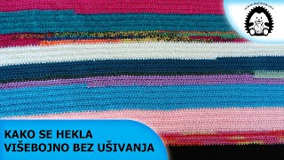 Kako se hekla višebojno bez ušivanja krajeva  PletenjeNet  Pletenje Heklanje vuna [upl. by Tiernan]