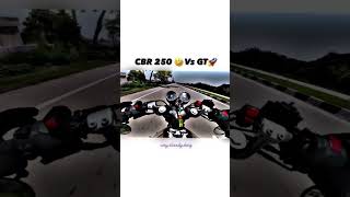 CBR 250 Vs GT 650🚀5 sec lead Given to CBR shorts ytshorts dragrace status [upl. by Modnarb312]