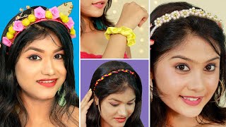 BEST amp TRENDY DIY Easy Stylish Hairbands amp Hair Accessories From Waste  Quick amp Easy DIY Hairbands [upl. by Yekcir]