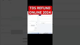 TDS Refund online 2024  TDS Return Online  How to Claim TDS TCS Refund online tdsrefund [upl. by Lever]