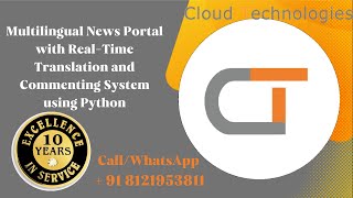 Multilingual News Portal with RealTime Translation and Commenting System using python  CSE [upl. by Anahsirk]
