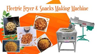 Mixture Sev Namkeen Snacks Making machine Manufacturer Coimbatore Electric Fryer Coimbatore [upl. by Eon]